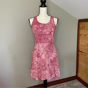 5th & Love Red White Stripe Sleeveless Swimsuit Coverup Dress Small